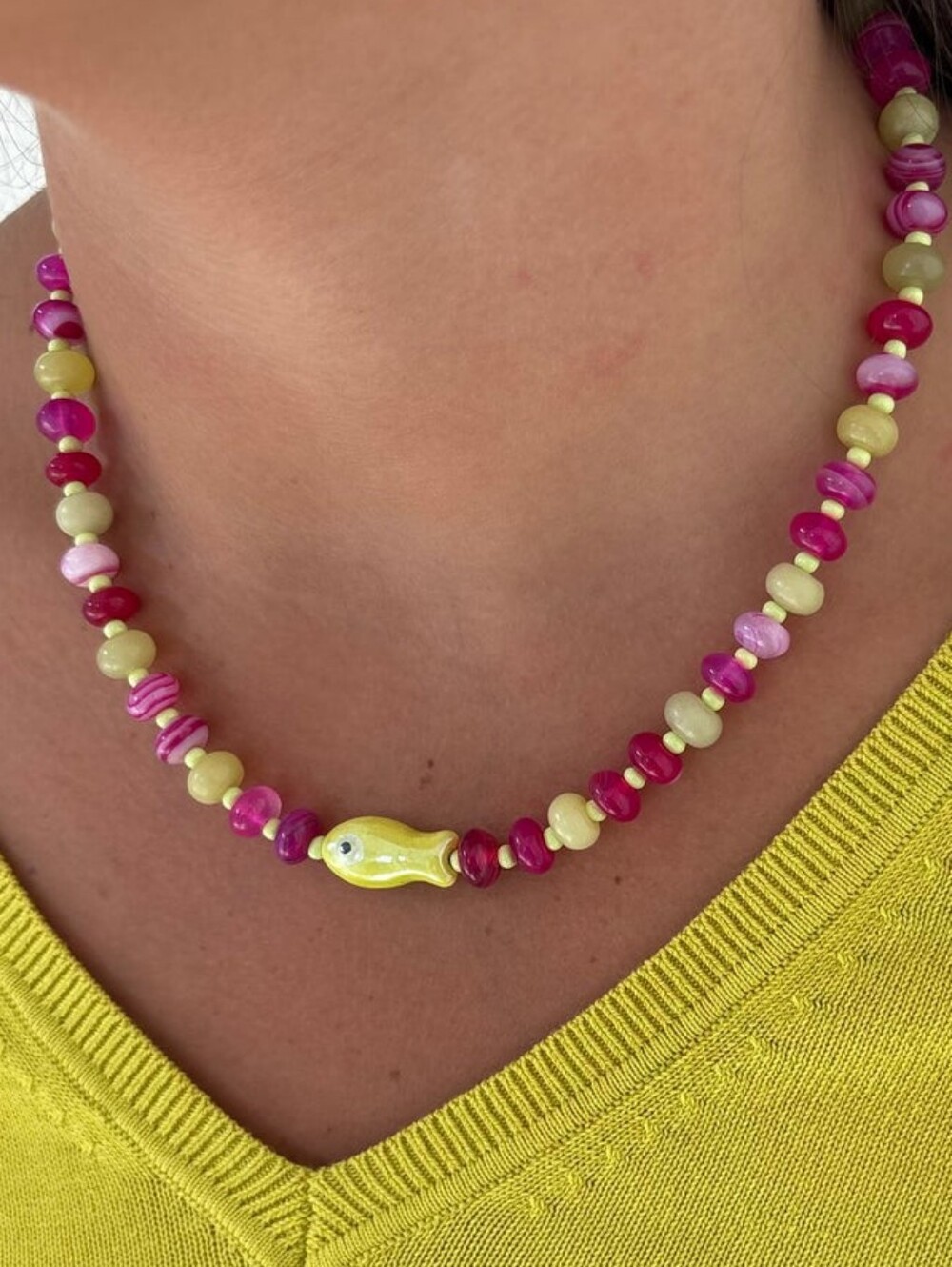 The Kenzie Collective Lolly Fish Necklace NWT